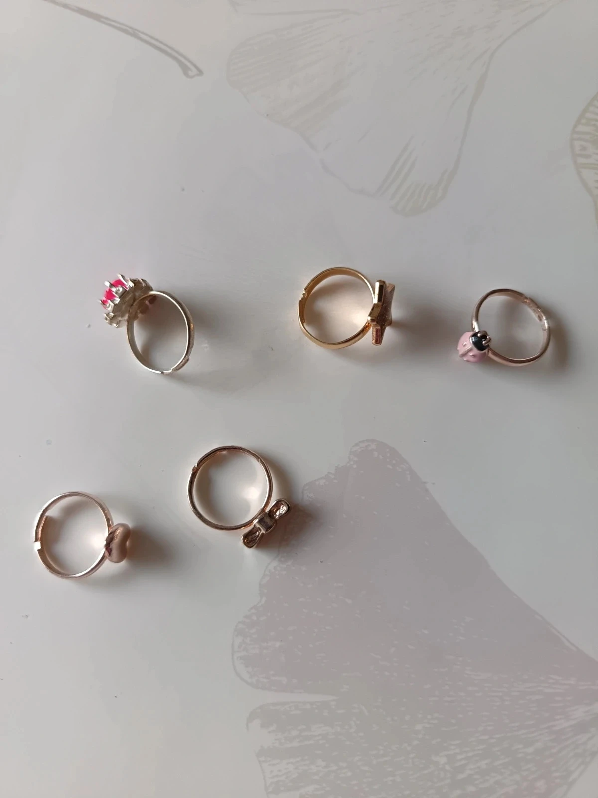 Adjustable children's fancy ring set – photo 2